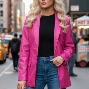 Le Lis Pink Blazer Barbie Mob Wife Quiet Luxury